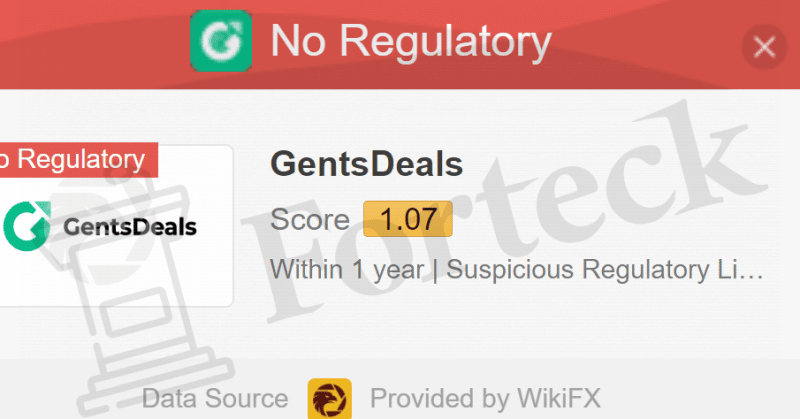 GentsDeals (gentsdeals.com) липовый брокер! Отзыв Forteck