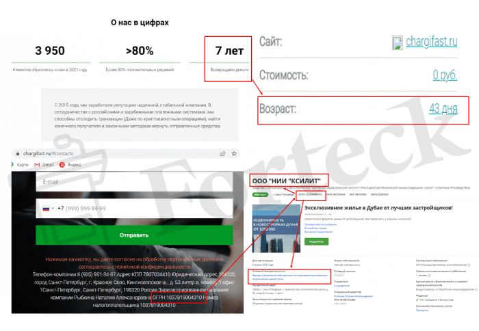 Chargifast (chargifast.ru) лжеюристы жулики, кидающие с возвратом!