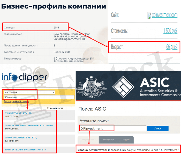 XPinvestment (xpinvestment.com) лжеброкер! Отзыв Forteck