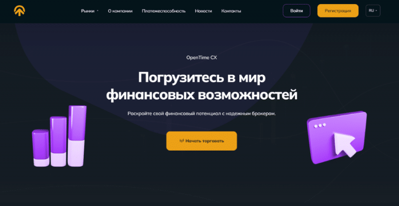 OpenTime CX (opentimecx.com) лжеброкер! Отзыв Forteck