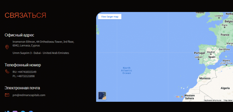 Полный обзор брокера RedMarsCapitals