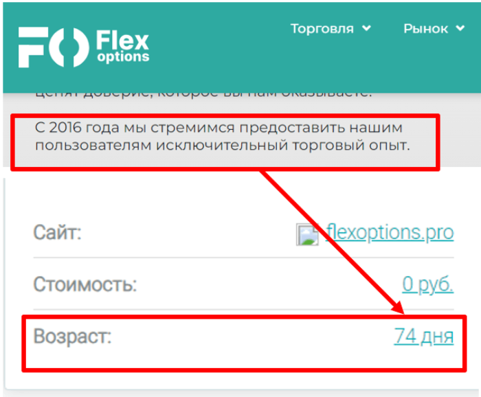 Flex Options (flexoptions.pro) лжеброкер! Отзыв Telltrue