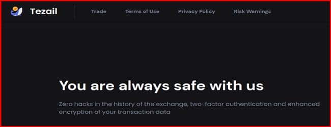 Остерегаемся. Tezail (tezail.com) – еще один банальный криптовалютный обменник. Можно ли вернуть финансы. Отзывы