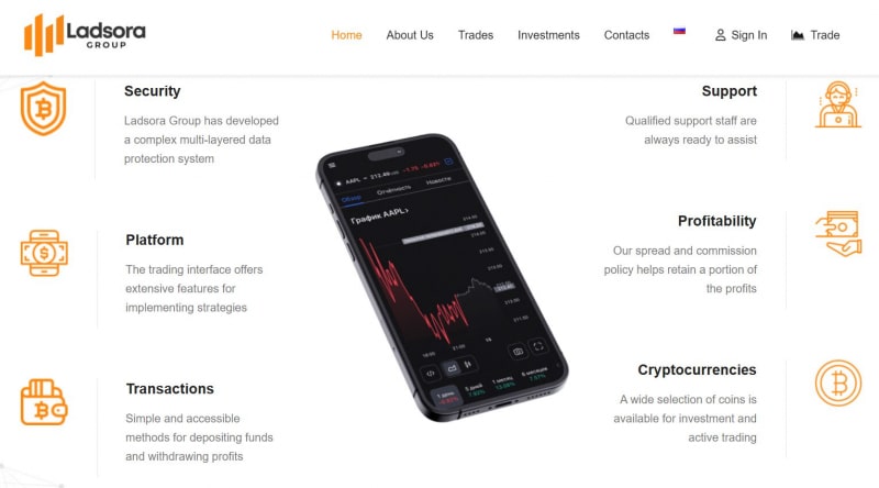 Анализ проекта Ladsora Group: отзывы, форекс-трейдинг